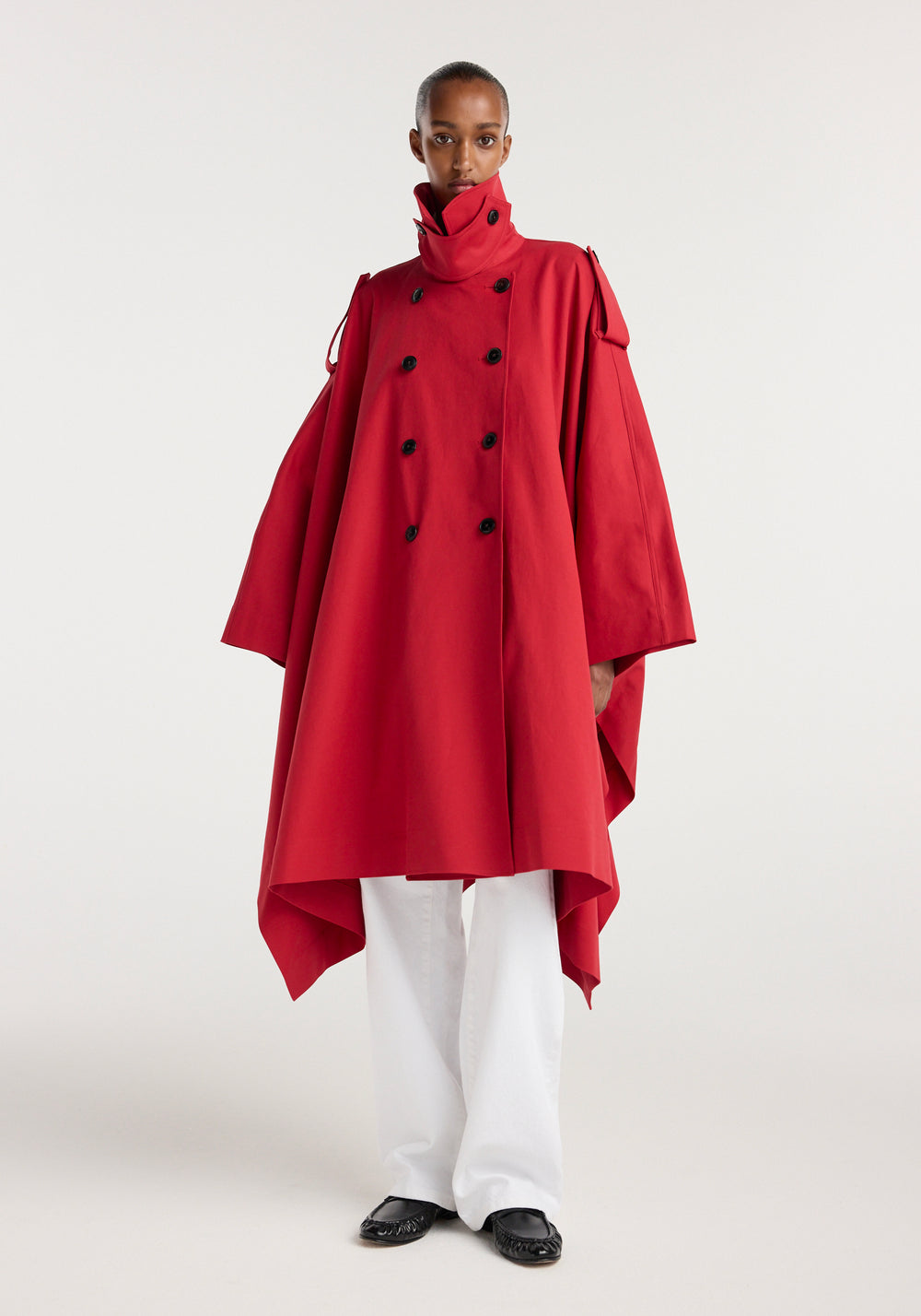 Cape Trenchcoat Cherry
